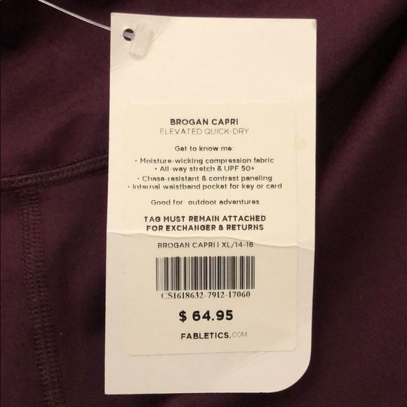 Fabletics Brogan Capri size XL - Picture 6 of 7